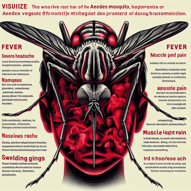 kostenlose Foto soziale Medien Dengue-Vorbeugungskampagne Mückenkrankheit Epidemie