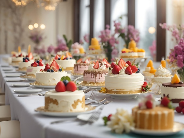 Kostenlose Foto-Torte mit Schlagsahne und Früchten