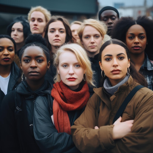 Kostenlose Fotogruppe von Aktivistinnen zusammen