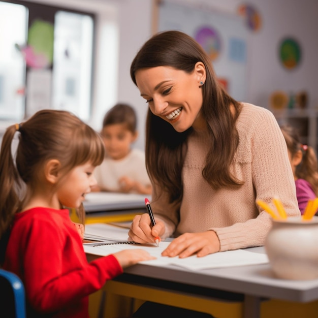 Kostenlose Fotogruppe von Kindern, die dem Unterricht Aufmerksamkeit schenken