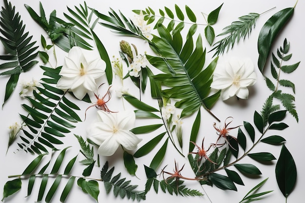 Kostenlose Fotos von grünen Blättern mit weißem Hintergrund