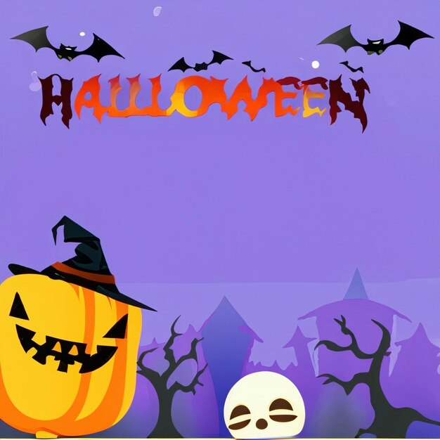 Kostenloser Vektor-Aquarell-Halloween-Hintergrund