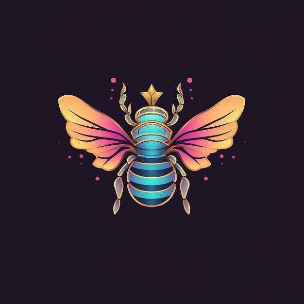 Kostenloses Bee Queen-Logo-Design für Ihr Unternehmen Generative KI