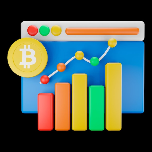 Kostenloses Bild von 3D-Bitcoin-Handel
