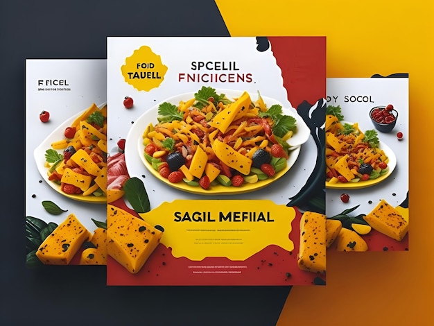 Kostenloses Food-Post-Design für soziale Medien