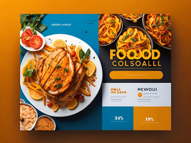 Kostenloses Food-Post-Design für soziale Medien