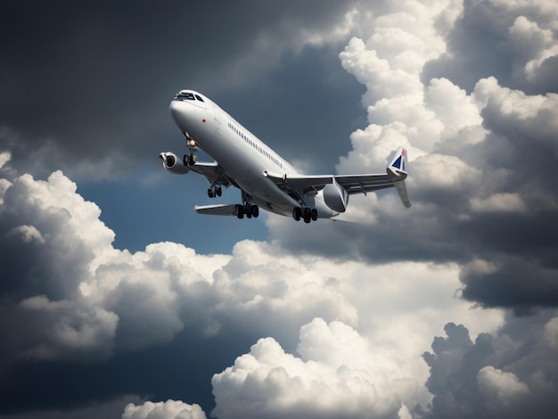 Kostenloses Foto Flugzeug im klaren Himmel