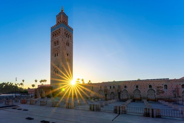 Koutoubia-Moschee bei Sonnenaufgang Marrakesch