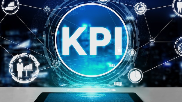 KPI Key Performance Indicator für Business konzeptionell