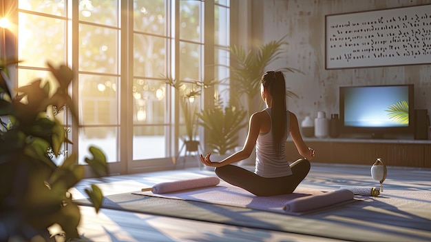 Kraft virtuelle Yoga