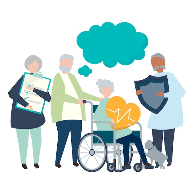Krankenversicherung png Illustration durchsichtiger Hintergrund