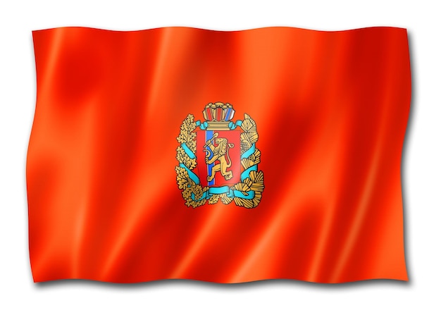 Krasnoyarsk estado Krai bandera Rusia