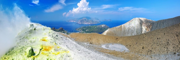 Krater von Fossa di Vulcano auf den Äolischen Inseln