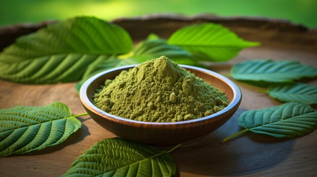 Kratom Mitragyna speciosa verde es un tipo de droga