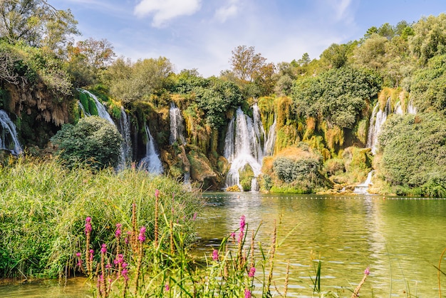 Foto kravice wasserfall in bosnien und herzegowina