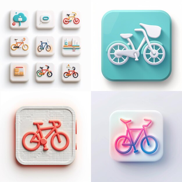 Kreative Icon-Set-Titel für mobile App-Designs