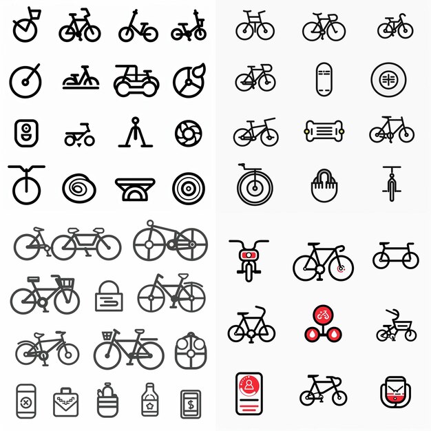 Kreative Icon-Set-Titel für mobile App-Designs