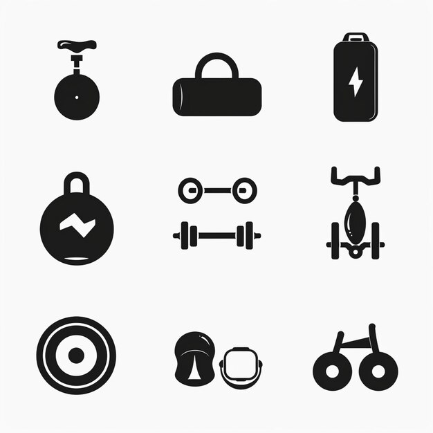 Kreative Icon-Set-Titel für mobile App-Designs