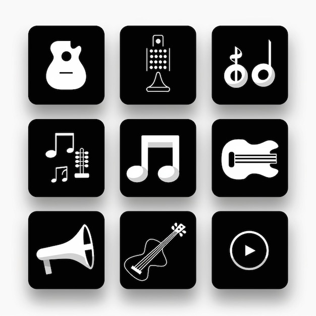 Kreative Icon-Set-Titel für mobile App-Designs