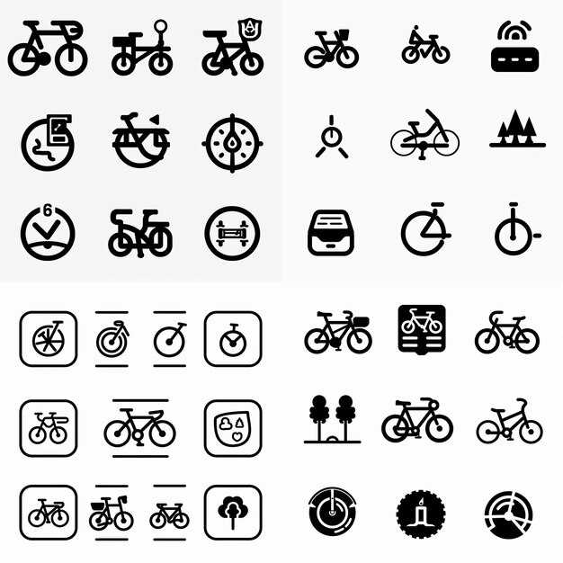 Kreative Icon-Set-Titel für mobile App-Designs