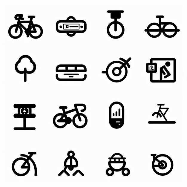 Kreative Icon-Set-Titel für mobile App-Designs