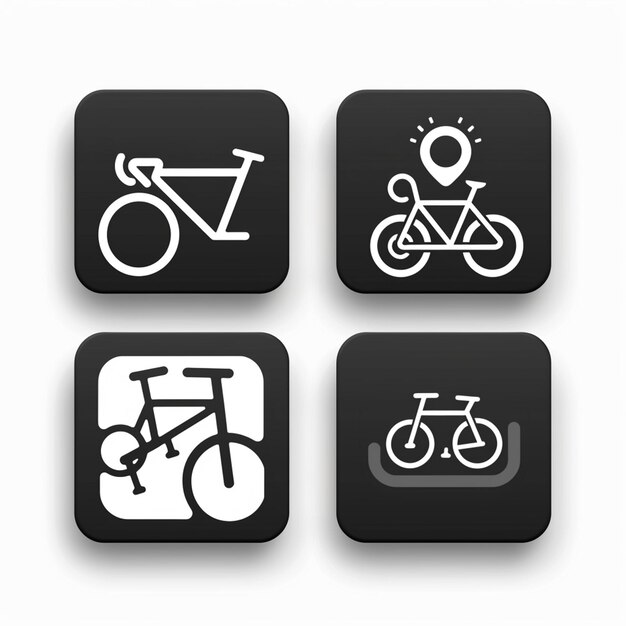 Kreative Icon-Set-Titel für mobile App-Designs