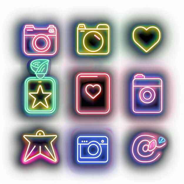 Kreative Icon-Set-Titel für mobile App-Designs