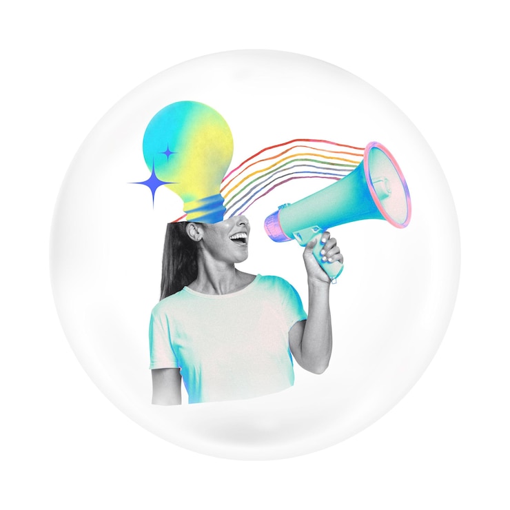 Foto kreative ideen png-aufkleber-bubbel-design durchsichtiger hintergrund