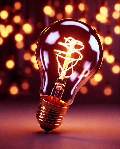 Kreative Leuchtlampe fördert Ideen der Innovation kreative Illustration