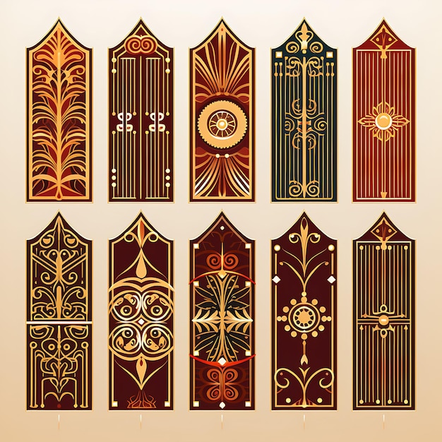 Kreative Muster und Illustrationen Eine beeindruckende Sammlung mittelalterlicher Muster Fliesen und Symmetrie