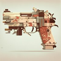 Kreative pistolenpistole