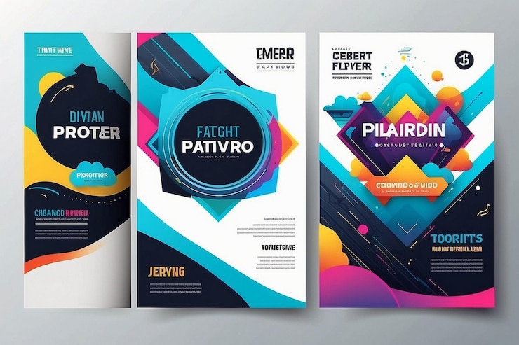 Foto kreative und einfallsreiche flyer-design-vorlage