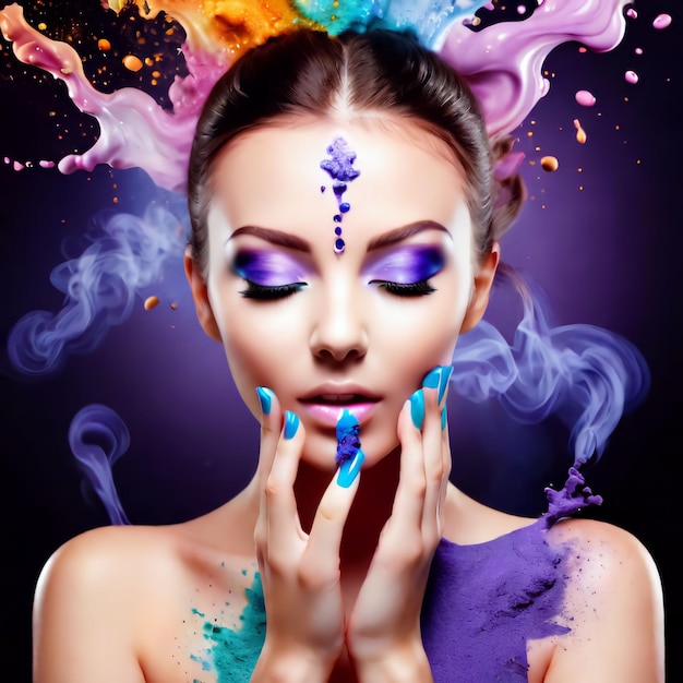 Kreative Zusammensetzung Kosmetik mit Aroma Mystik Energieburst Kreative Kosmetik