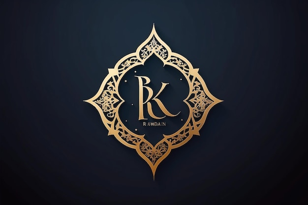 Foto kreativer anfangsbuchstabe ramadan kareen logo-design mit moderner geschäftsvektor-vorlage