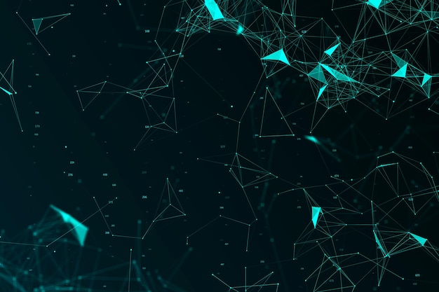 Kreativer digitaler Polygonhintergrund