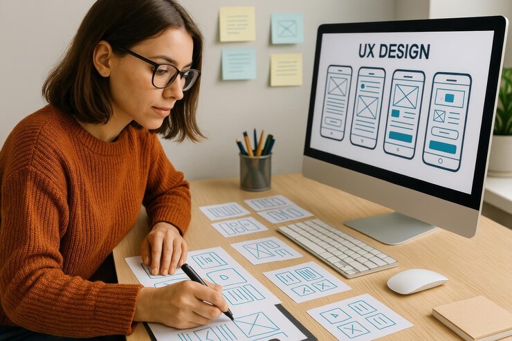 Foto kreativer ux-designprozess