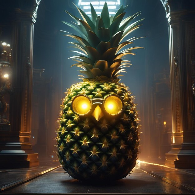 Foto kreatives ananas-konsept