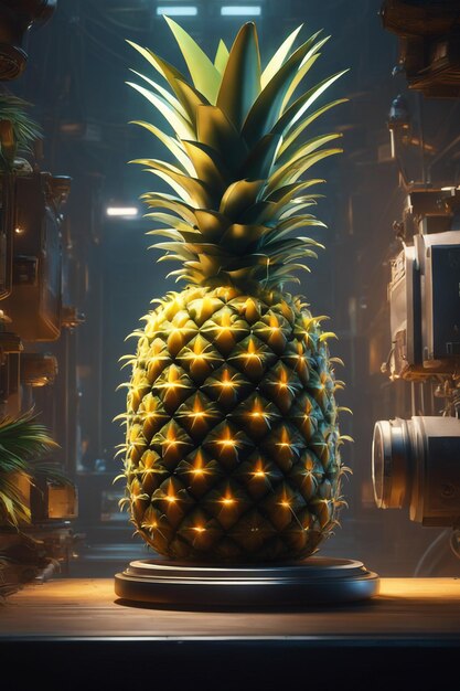 Foto kreatives ananas-konsept