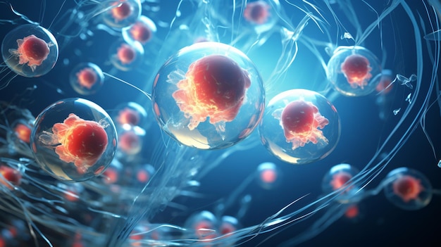 Kreatives Bild von embryonalen Stammzellen