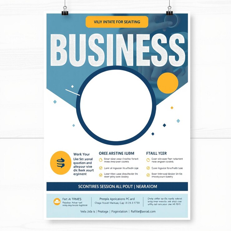 Foto kreatives business-flyer und social-media- oder poster-design-vorbild