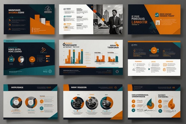 Kreatives Business-Präsentations-Slides-Vorlagen-Design Für moderne Präsentationen verwenden