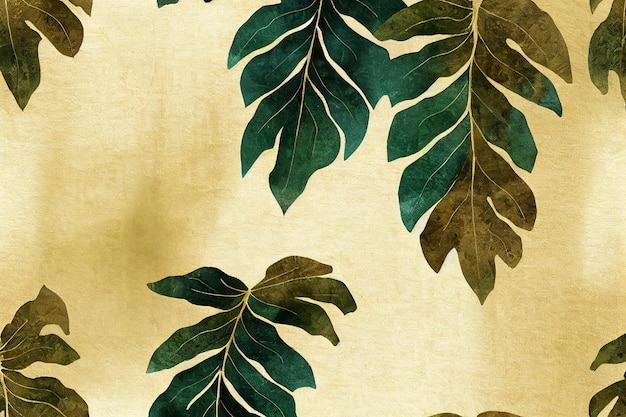 Kreatives Layout aus tropischen Blättern auf hellem Hintergrund Sommer exotisches Konzept mit Kopierraum
