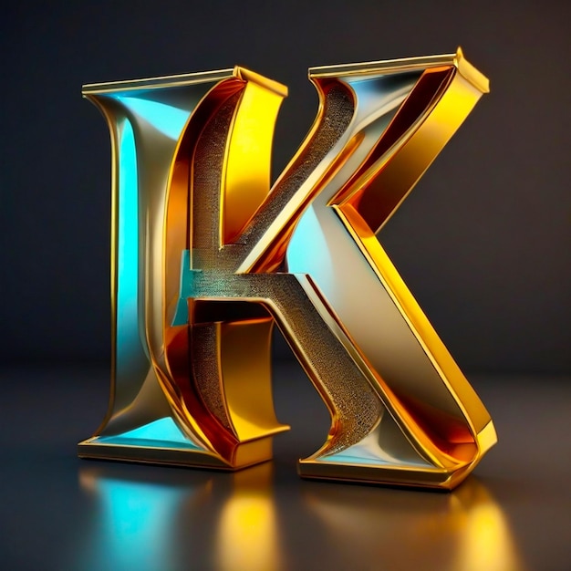 Kreatives Logo mit dem Buchstaben k, entworfen von Ai