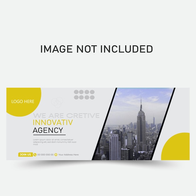 kreatives Marketing Social-Media-Cover Facebook-Cover Web-Banner-Vorlage
