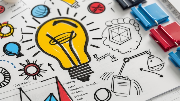 Kreativität Vorstellungskraft innovative Ideen kreative Pläne Geschäftsleute diskutieren Strategien