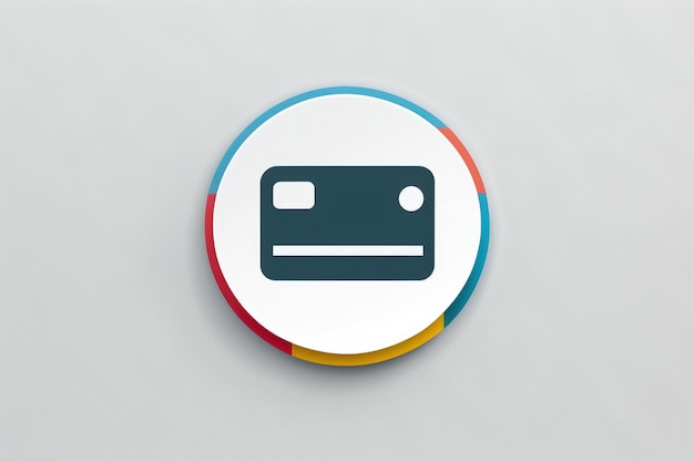 Foto kreditkarte illustration symbol logo shopping-konzept generative ki