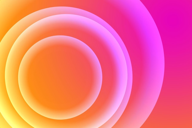 Kreise Ein farbenfroher Gradient Abstract