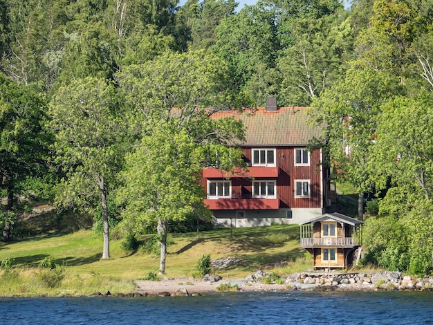 Foto kreuzfahrt in der ostsee in der nähe von stockholm