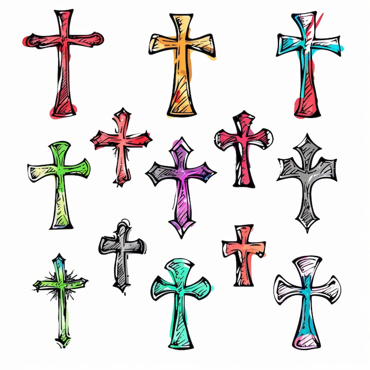 Foto kreuzikone christentum religion symbol christliches zeichen kreuzform kirche emblem katholizismus symbol