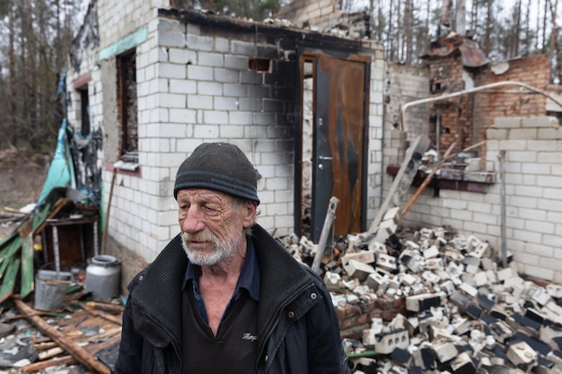 Krieg in der Ukraine Yahidne Dorf Gebiet Tschernihiw